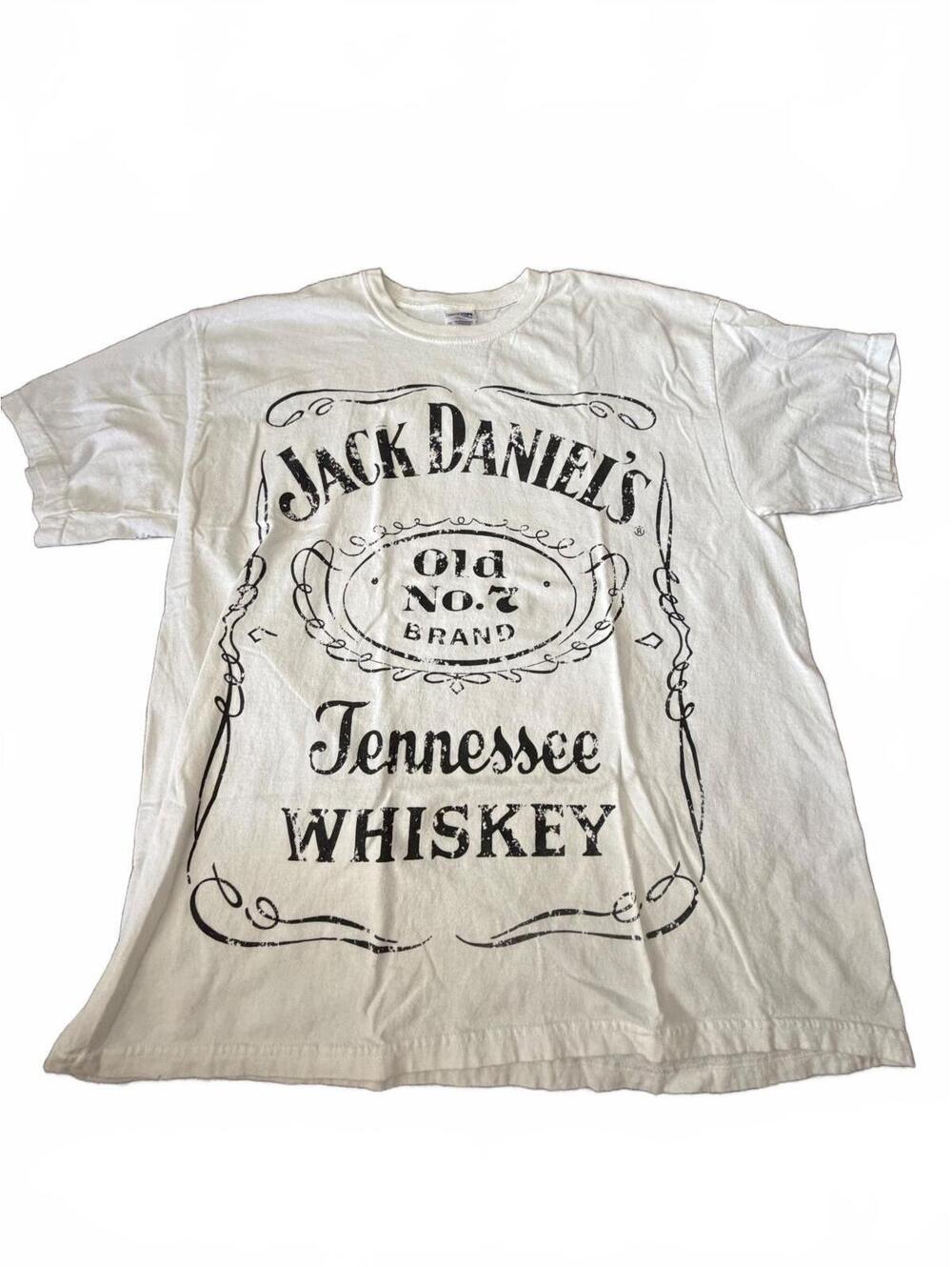 Jack Daniel’s Old No. 7 Tennessee Whiskey Graphic T Shirt XL White Cotton